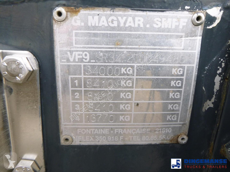 Semi remorque Magyar Chemical tank inox 33 m3 /...