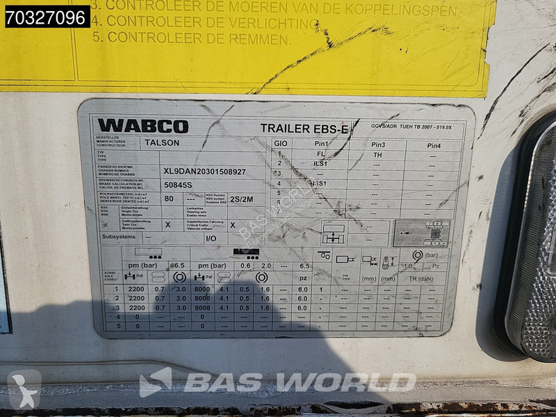 نصف مقطورة Talson F1227 3 axles Aircargo...