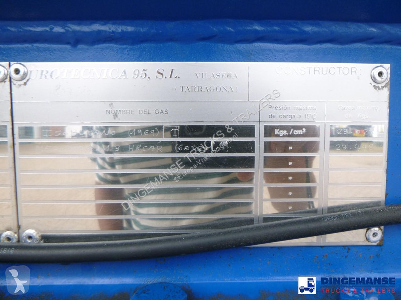 Oplegger  Gas tank steel 46.9 m3 / 1 comp + pump