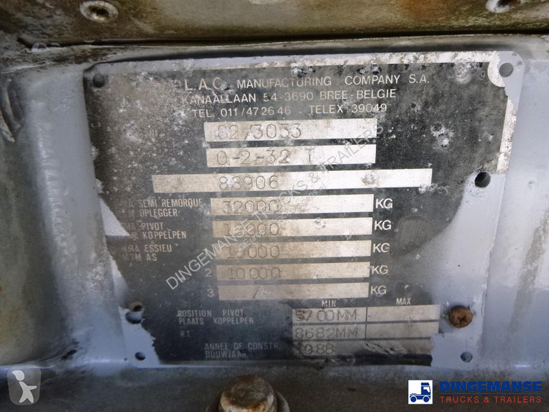 نصف مقطورة LAG Chemical (non-ADR) tank inox 25...