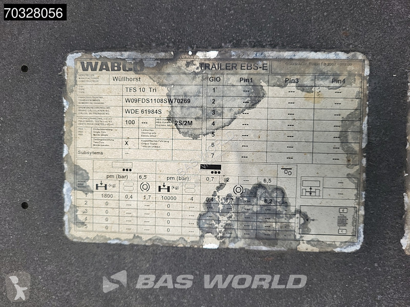 Sættevogn Wuellhorst TFS 10 Tri 1 Axle APK...