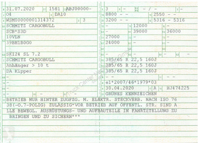 Полуприцеп Schmitz Cargobull   3Achs 25³Alu...