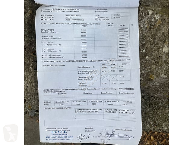 Návěs Robuste Kaiser S3302G37