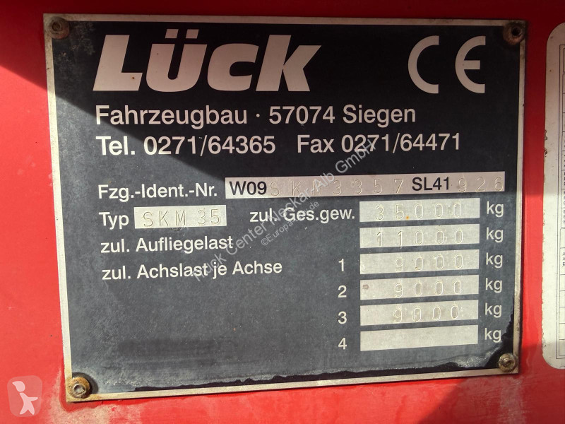 Lück   SKM35 3Achs ALU Kastenmulde ALCOA...