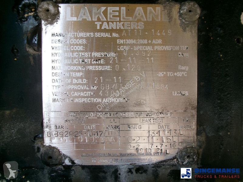 Oplegger  Fuel tank alu 43 m3 / 6 comp