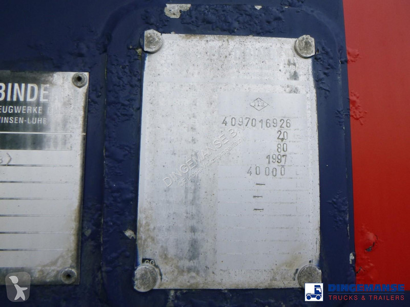 نصف مقطورة Feldbinder Powder tank alu 40 m3 / 1...