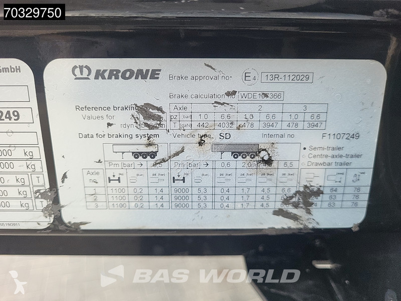 Oplegger Krone Sliding Roof Anti Vandalism