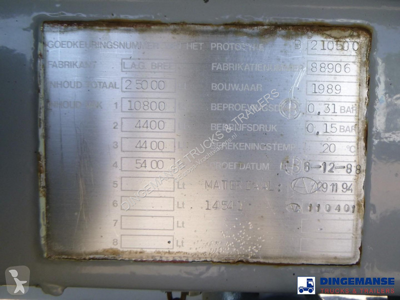 نصف مقطورة LAG Chemical (non-ADR) tank inox 25...