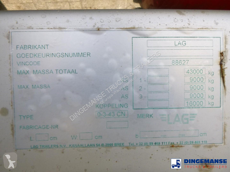 Semirremolque LAG Chemical tank inox 45 m3 / 1...
