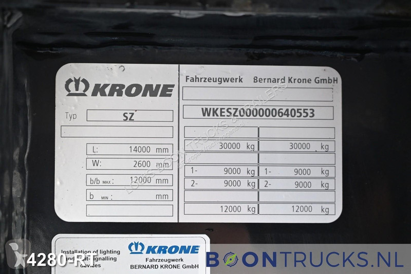 Semirremolque Krone SZR 18 ELZ4-S + CARRIER...