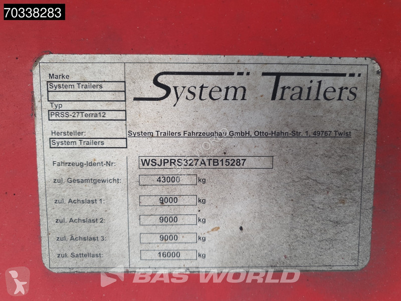 System Trailers PRSS-27 TERRA12 3 axles APK...