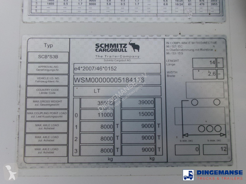 Semiremorca Schmitz Cargobull Frigo trailer +...