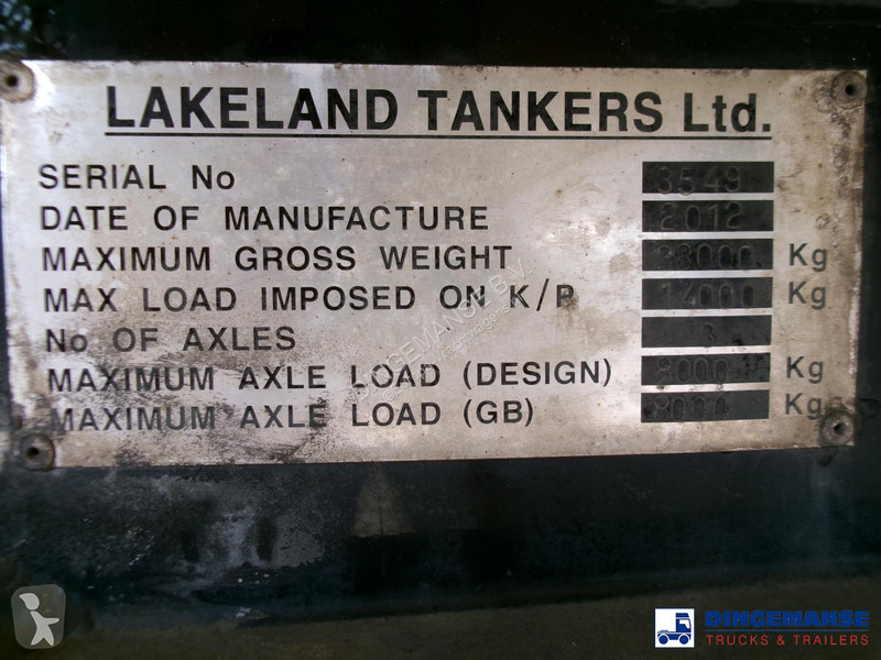 Oplegger  Fuel tank alu 43 m3 / 6 comp
