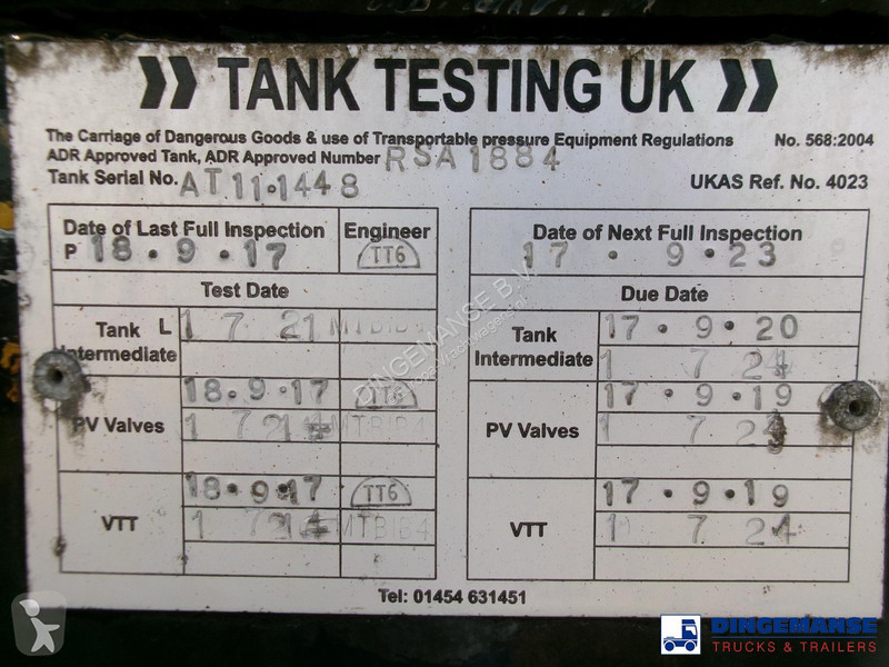 Semiremorca  Fuel tank alu 43 m3 / 6 comp