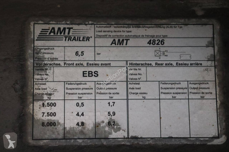 Semitrailer AMT Trailer Auflieger Curtainsider...