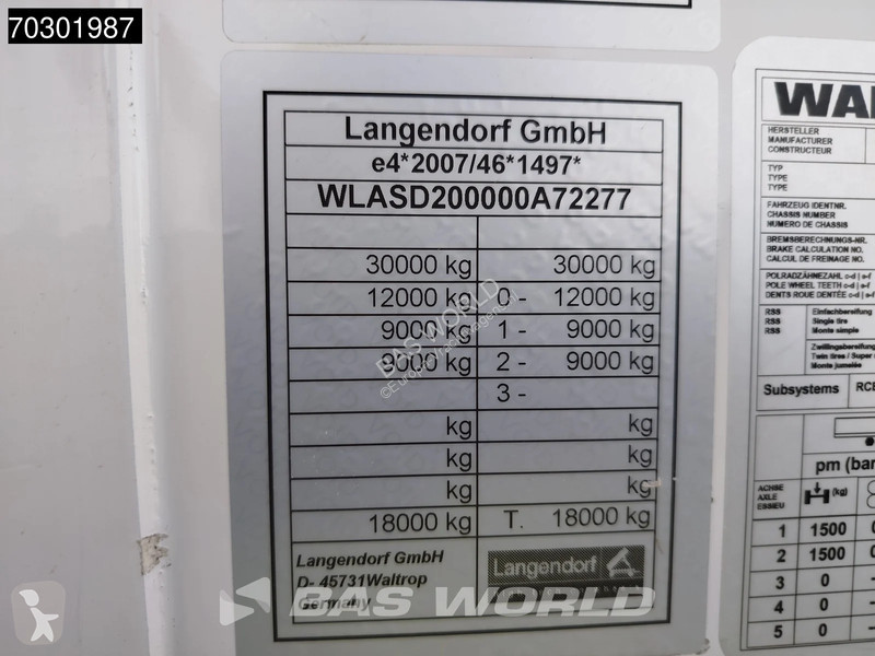 نصف مقطورة Langendorf SD2 NEW RaceTrailer...