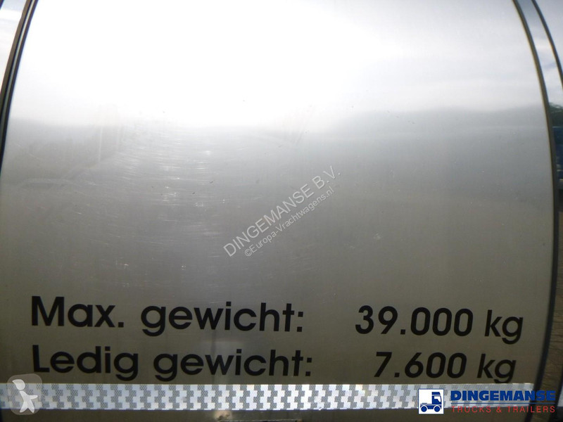 Félpótkocsi  Chemical tank inox 37.5 m3 / 1...