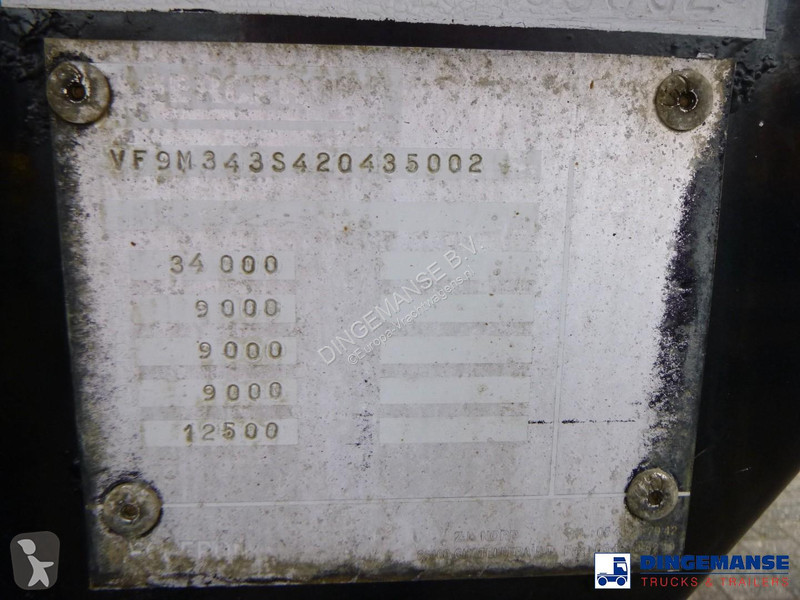 نصف مقطورة Merceron Fuel tank alu 39.9 m3 / 9 comp