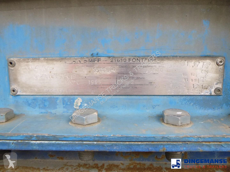 نصف مقطورة Magyar Chemical tank inox L4BH 32.9...