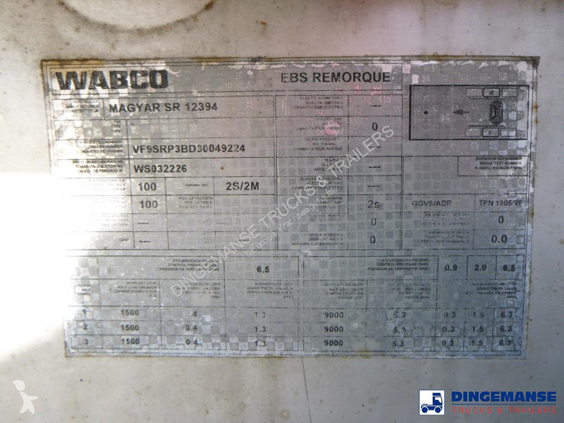 Magyar Chemical tank inox 22.5 m3 / 1 comp...