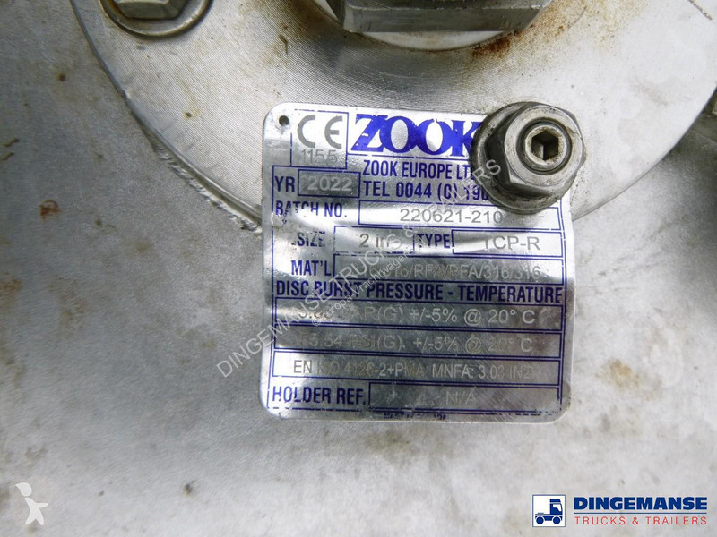 Oplegger Magyar Chemical tank inox L4BH 32.5 m3...