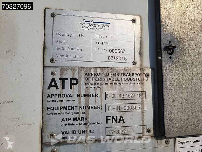 نصف مقطورة Talson F1227 3 axles Aircargo...