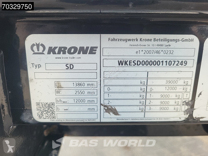 Oplegger Krone Sliding Roof Anti Vandalism
