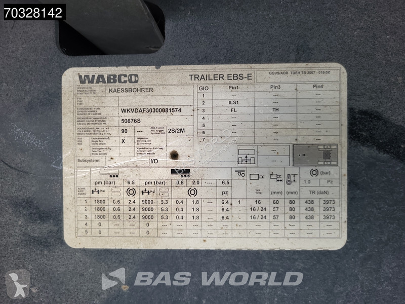 نصف مقطورة Kässbohrer XS 5 axles Palletbox