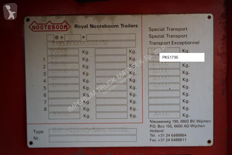 Náves na prepravu strojov Nooteboom Tiefbet /...