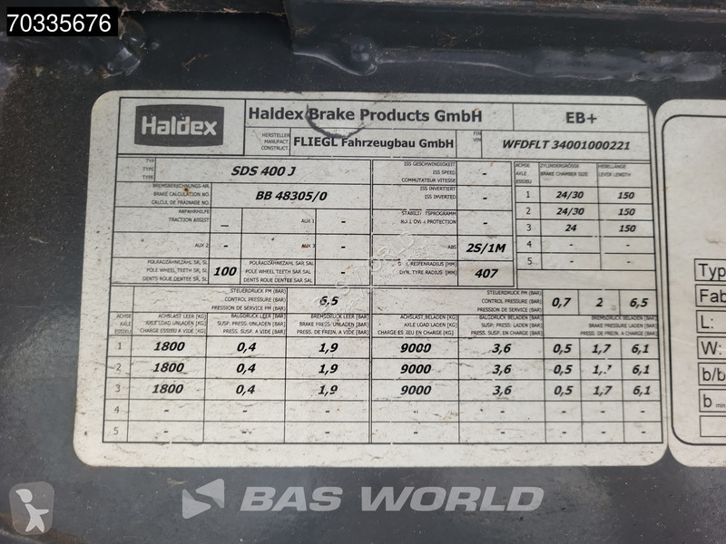 Semirremolque Fliegl SDS 400 Wheeled Steering...