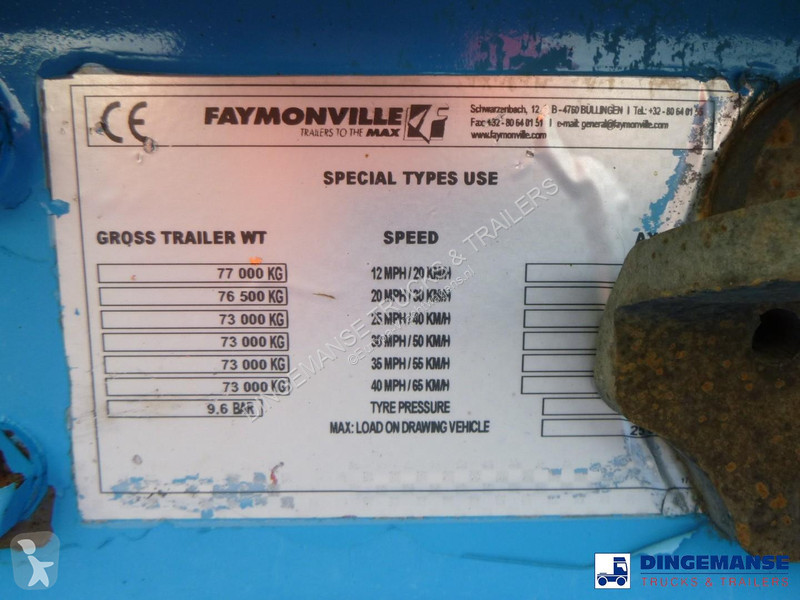 Превоз на строителна техника Faymonville 4-axle...