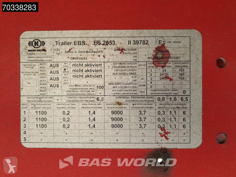 System Trailers PRSS-27 TERRA12 3 axles APK...