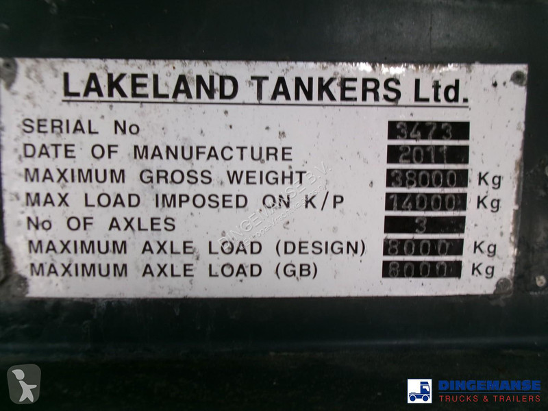 Félpótkocsi  Fuel tank alu 42.8 m3 / 6 comp + pump