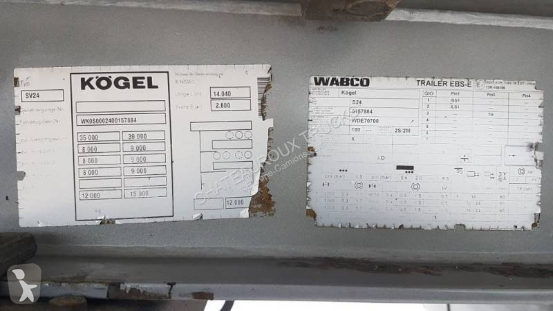 Semitrailer Kögel Bi-température + hayon