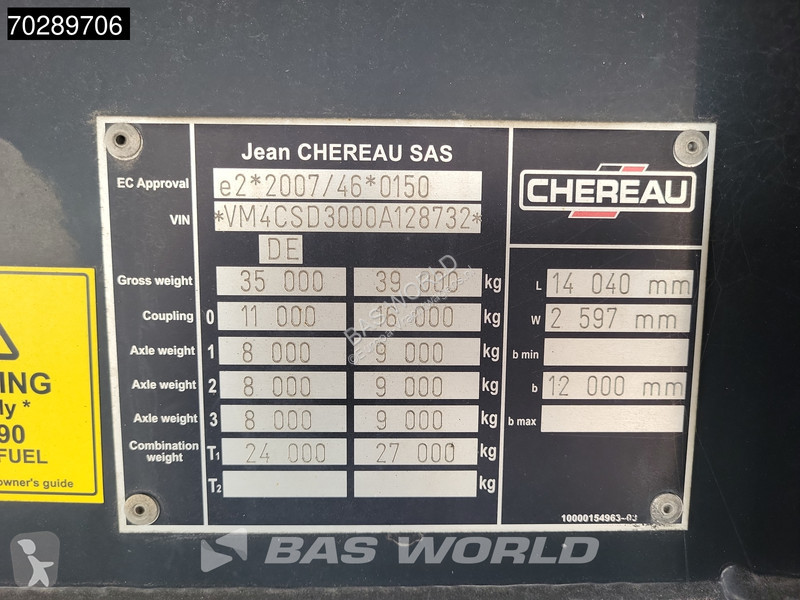 Semitrailer Chereau Thermoking SLXe 300 3 axles...