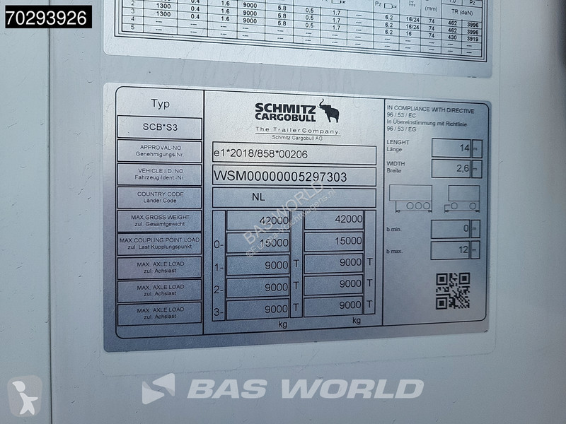 Semirimorchio Schmitz Cargobull SCB*S3 Tailgate...