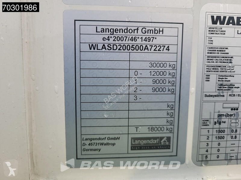 نصف مقطورة Langendorf SD2 NEW RaceTrailer...