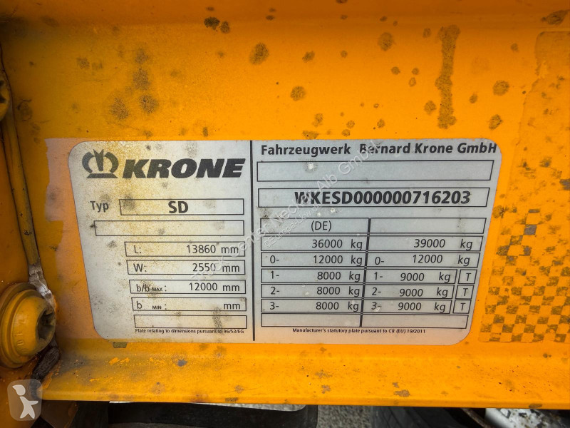 نصف مقطورة Krone   3 Achs MEGA Staplerhalterung...