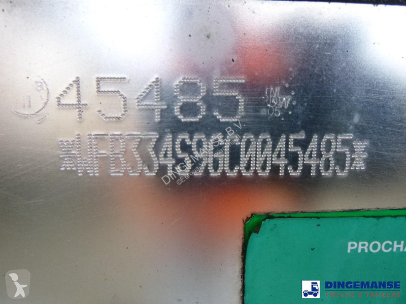 Semi remorque Feldbinder Chemical tank inox...