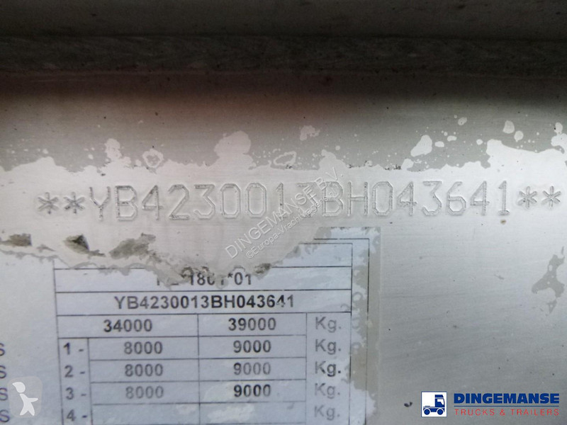 نصف مقطورة Burg Chemical tank inox L4BH 30 m3 /...