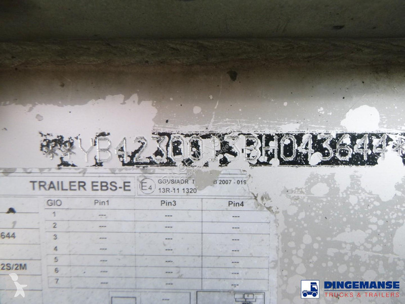 نصف مقطورة Burg Chemical tank inox L4BH 32.5 m3...