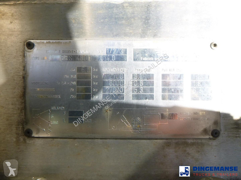 نصف مقطورة Burg Food / chemical tank inox L4BH...
