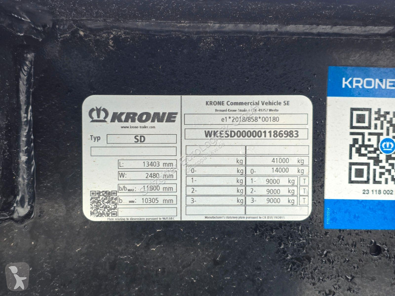 نصف مقطورة Krone / Liftachse / Teleskop /...