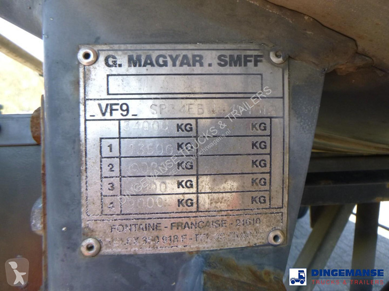 نصف مقطورة Magyar Chemical tank inox L4BH 32.5...