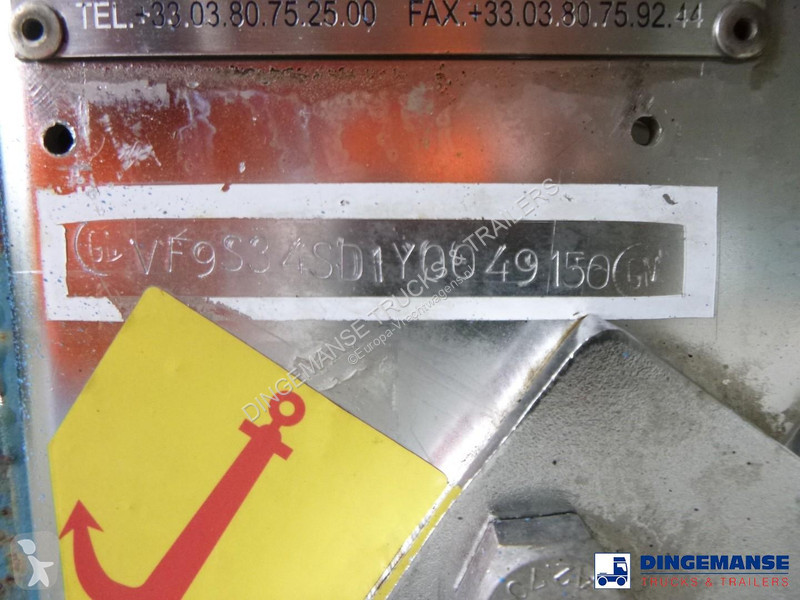 نصف مقطورة Magyar Chemical tank inox L4BH 33 m3...