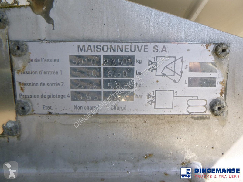Sættevogn Maisonneuve Food tank inox 32 m3 / 5...