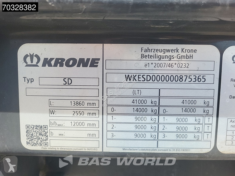Krone 3 axles Anti Vandalism Sliding Roof...
