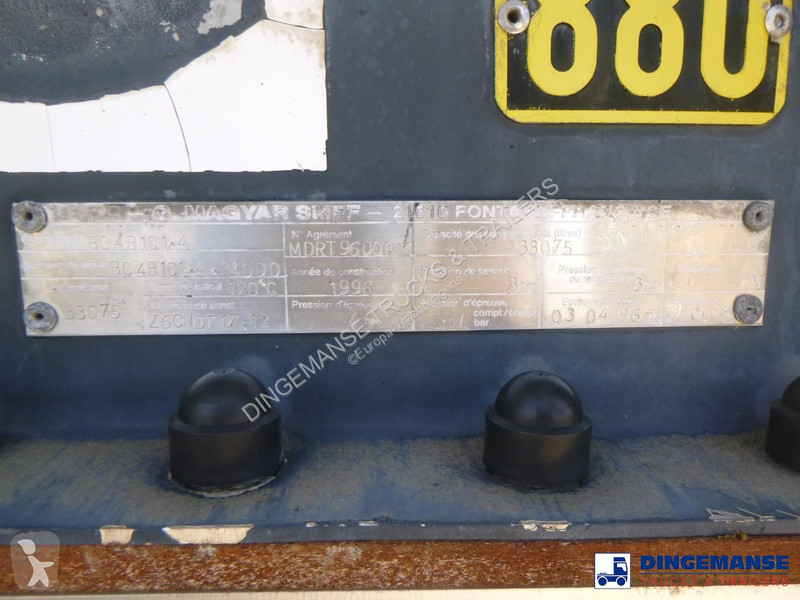 نصف مقطورة Magyar Chemical tank inox 33 m3 / 1...