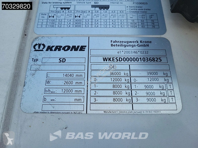 نصف مقطورة Krone FRC 06/28 Doppelstock...