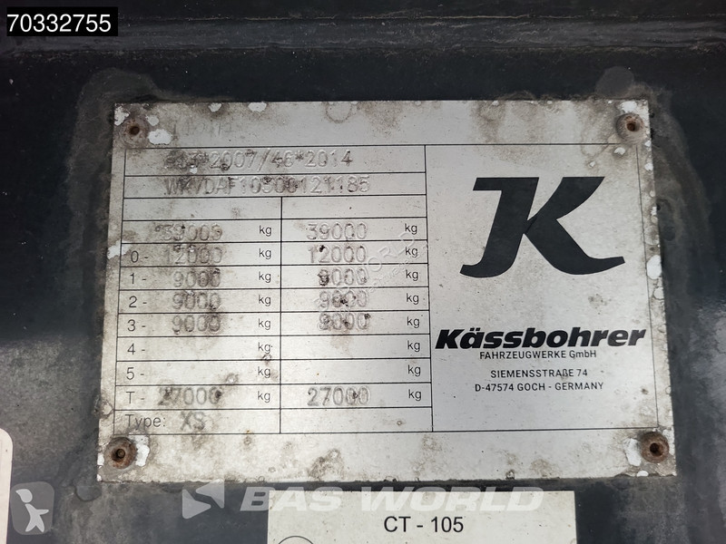 نصف مقطورة Kässbohrer XS APK 12/26 BPW